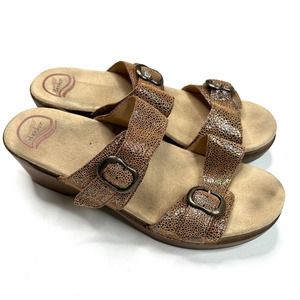 Dansko | Sophie Iridescent Slide Sandal Brown Size 42